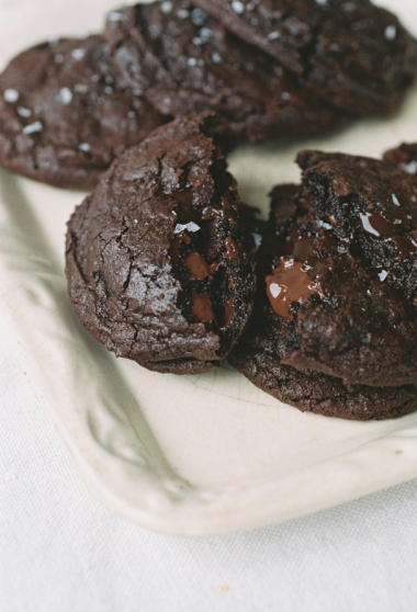 Double Chocolate Sea Salt Gluten Free Cookies